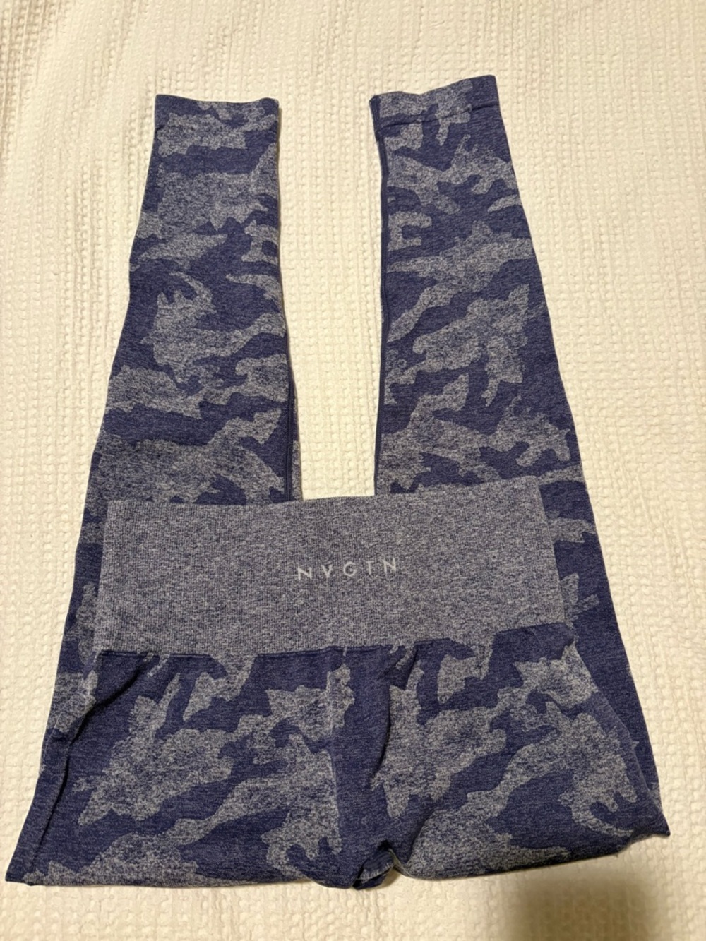 NVGTN Blue Gray Camo High-Waist Leggings